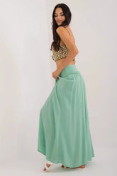 Och Bella smooth, solid material casual maxi skirt  Adomoo